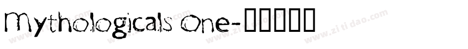 Mythologicals One字体转换